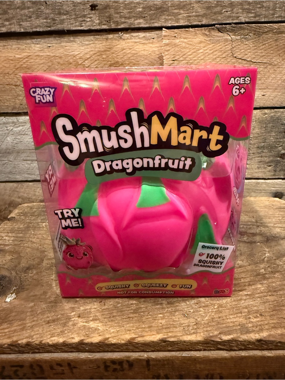 Dragonfruit Squishy Toy - Pink & Green